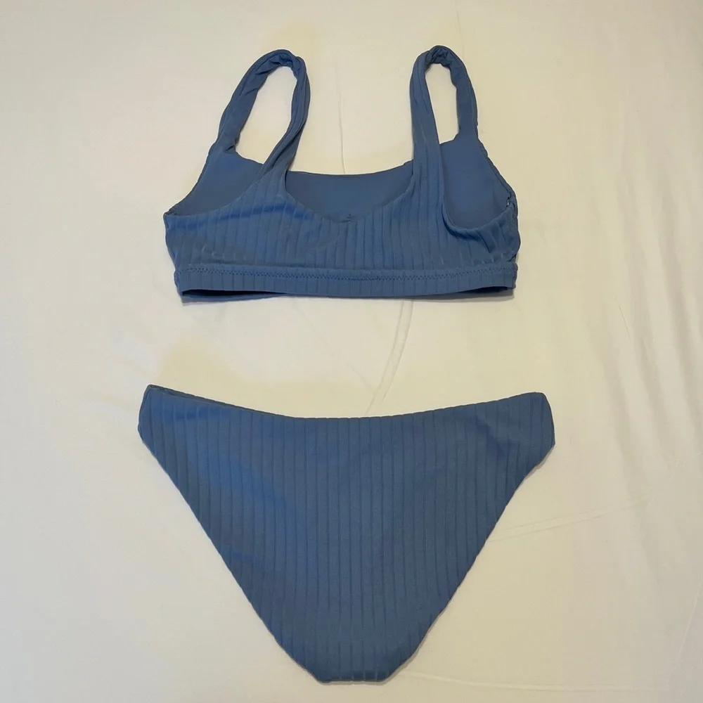 BECCA Ribbed 2 piece swimsuit SIZE: SMALL - Picture 7 of 13